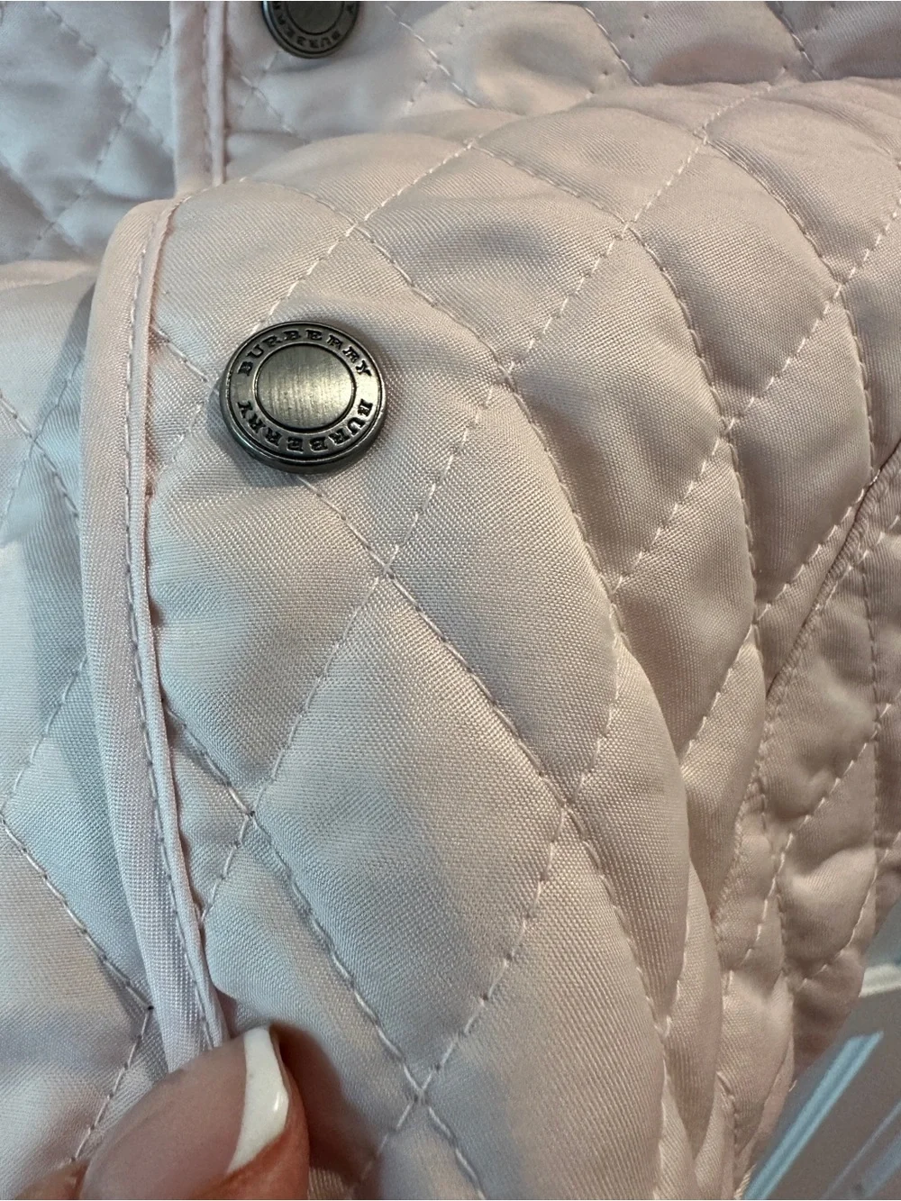 Burberry pink infant jacket